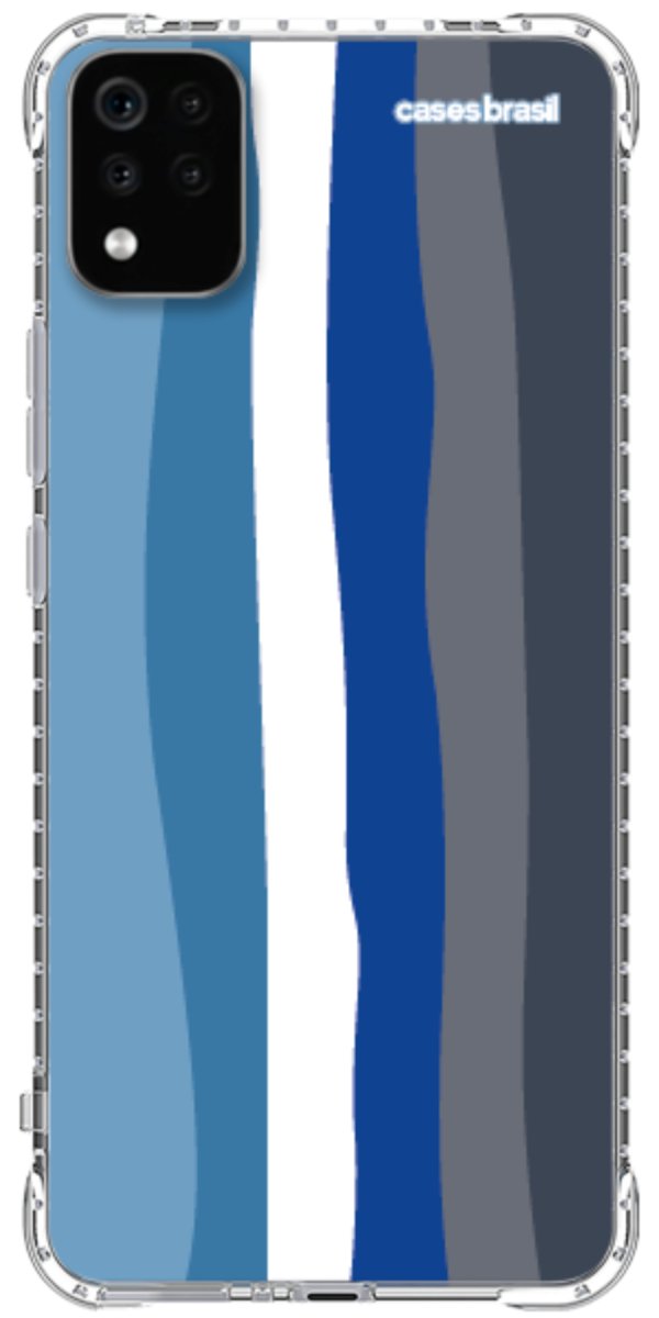 Capinha para Celular Arco-íris Tons de Azul