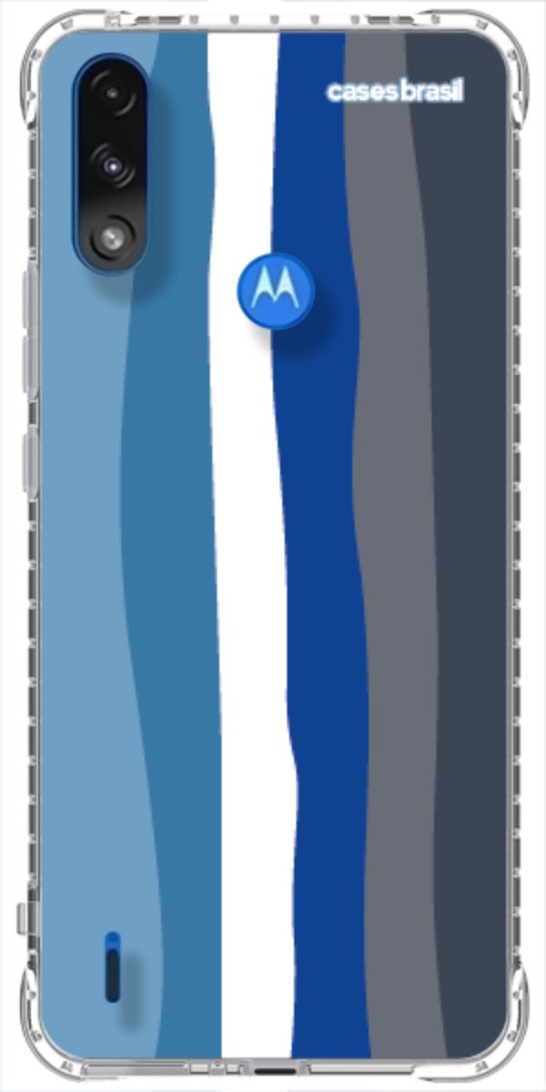 Capinha para Celular Arco-íris Tons de Azul