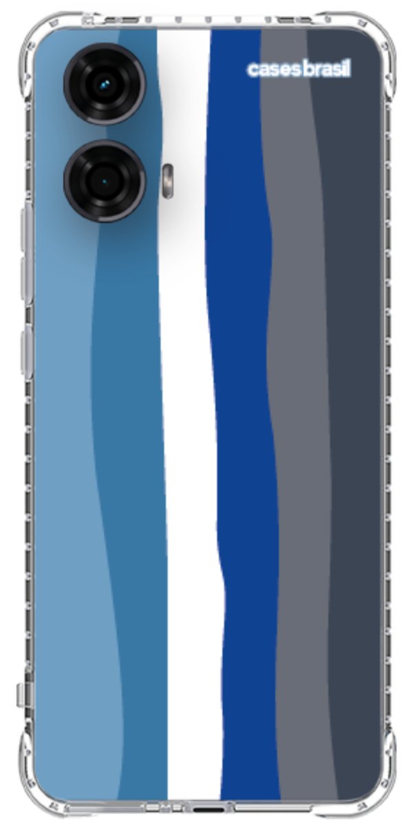 Capinha para Celular Arco-íris Tons de Azul