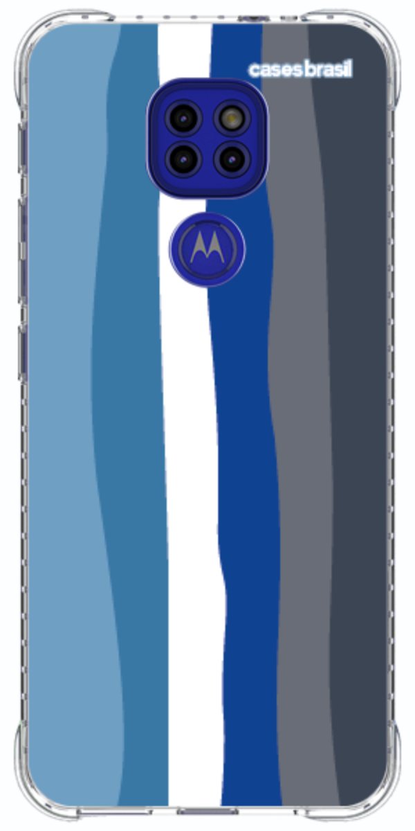 Capinha para Celular Arco-íris Tons de Azul