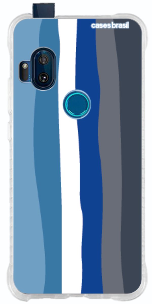 Capinha para Celular Arco-íris Tons de Azul