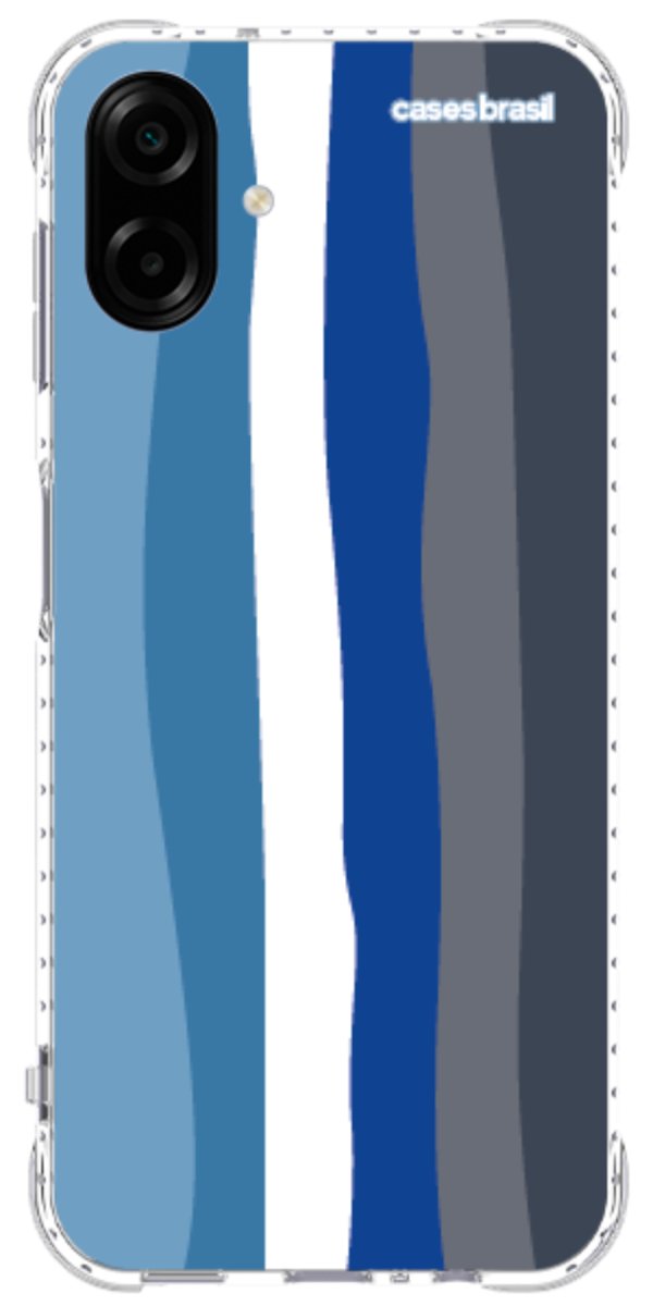 Capinha para Celular Arco-íris Tons de Azul