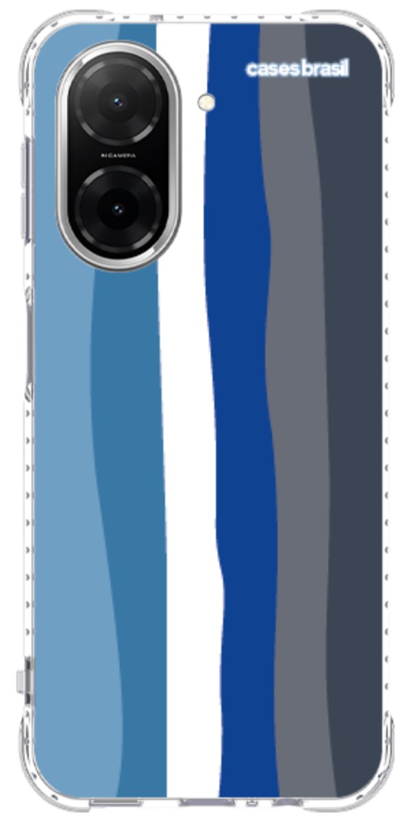 Capinha para Celular Arco-íris Tons de Azul