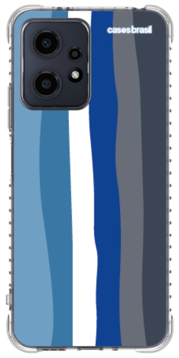 Capinha para Celular Arco-íris Tons de Azul