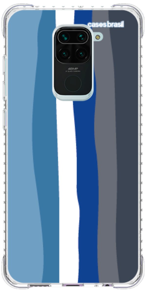 Capinha para Celular Arco-íris Tons de Azul