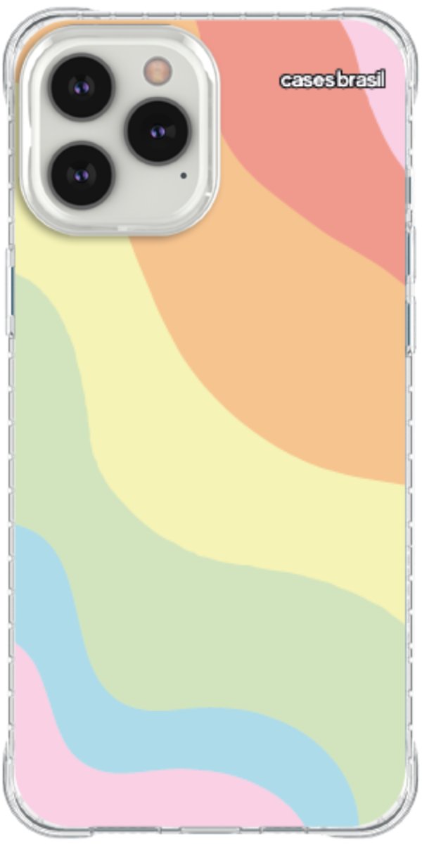 Capinha para Celular Cores Pasteis Onduladas