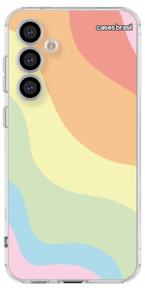 Capinha para Celular Cores Pasteis Onduladas