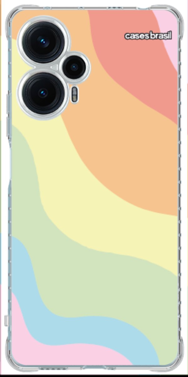 Capinha para Celular Cores Pasteis Onduladas