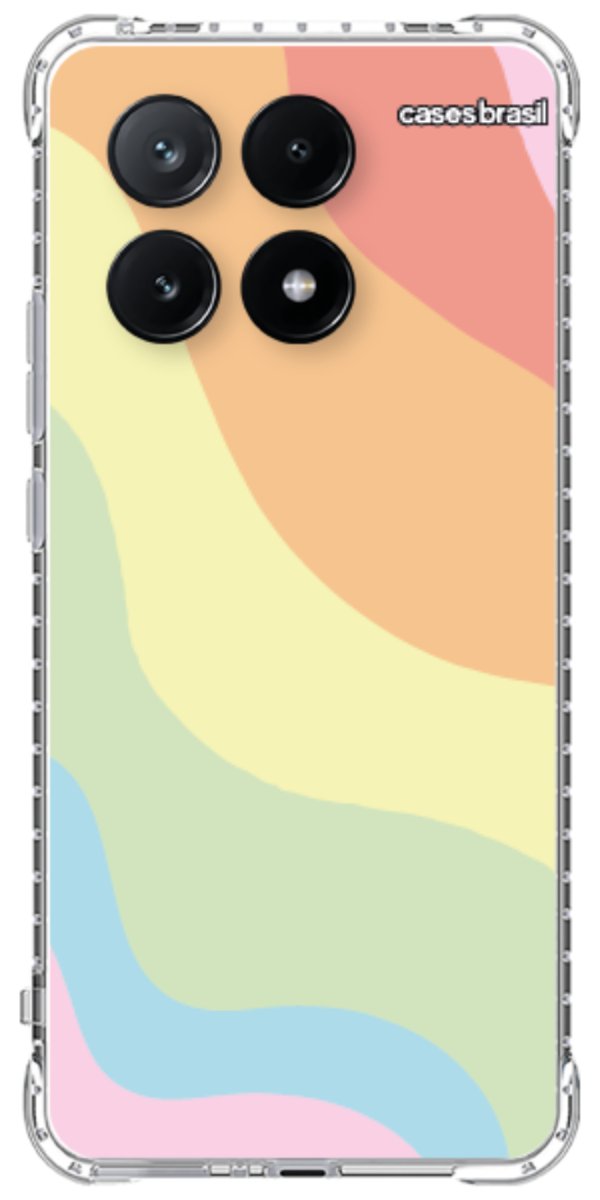 Capinha para Celular Cores Pasteis Onduladas