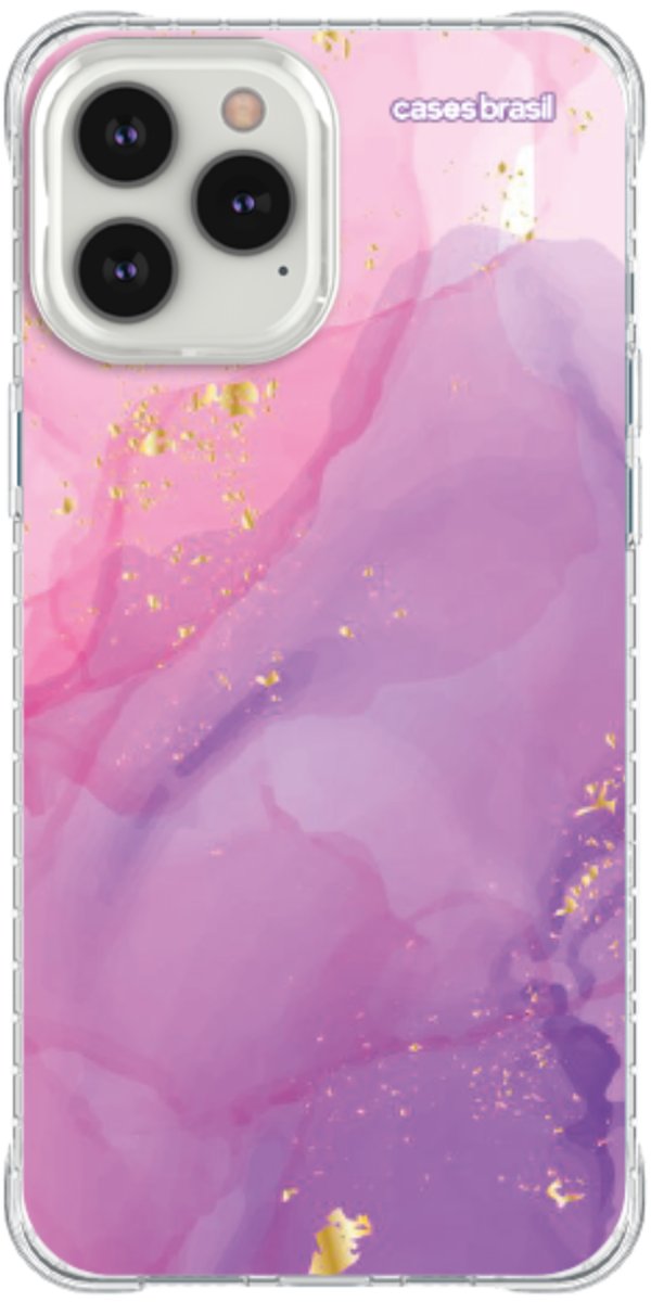 Capinha para Celular Textura Marmorizada Rosa