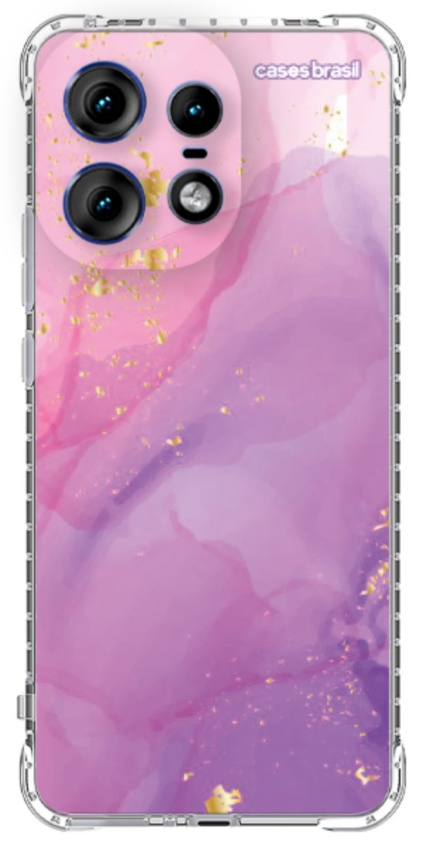 Capinha para Celular Textura Marmorizada Rosa