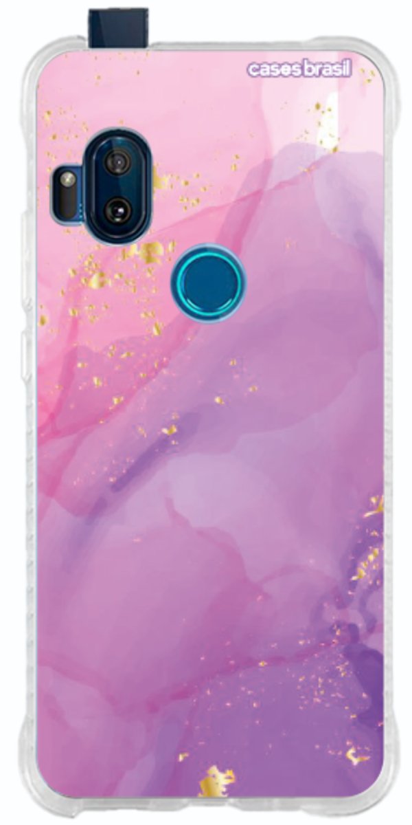 Capinha para Celular Textura Marmorizada Rosa