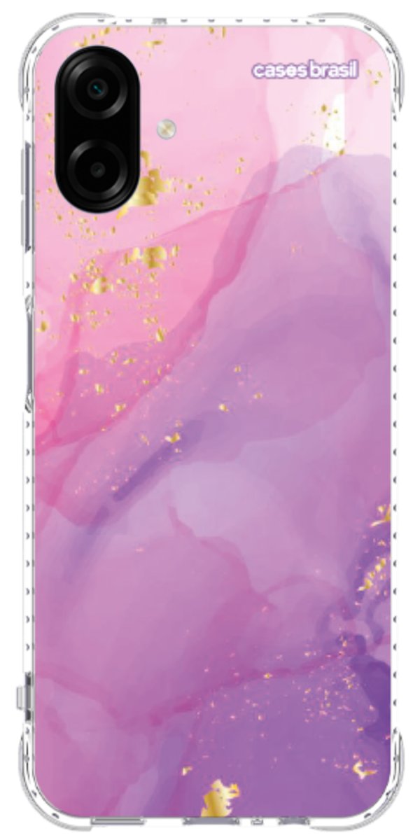 Capinha para Celular Textura Marmorizada Rosa