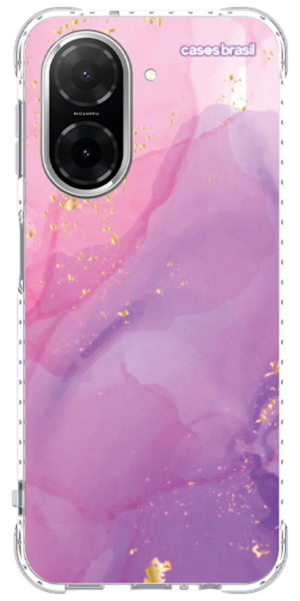 Capinha para Celular Textura Marmorizada Rosa