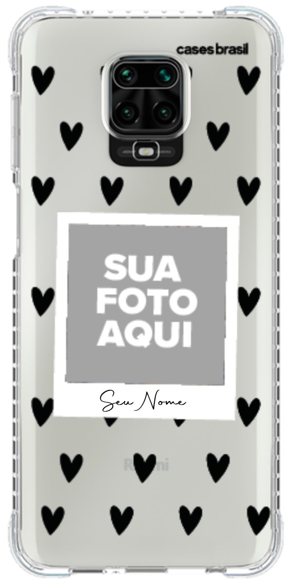 Capinha para Celular Polaroid Corações Black