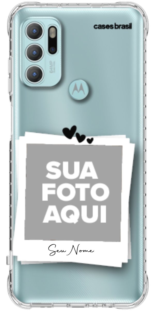 Capinha para Celular Polaroid Corações