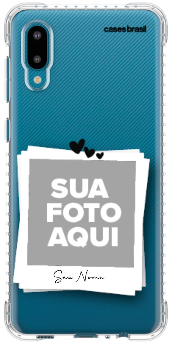 Capinha para Celular Polaroid Corações