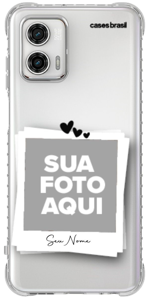 Capinha para Celular Polaroid Corações