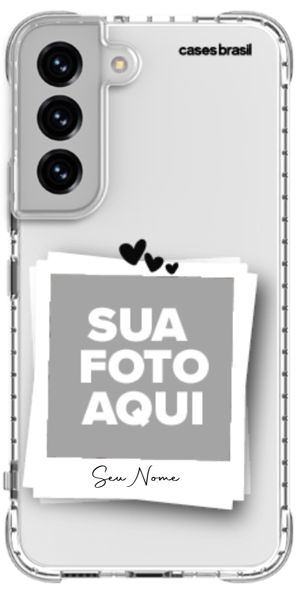 Capinha para Celular Polaroid Corações