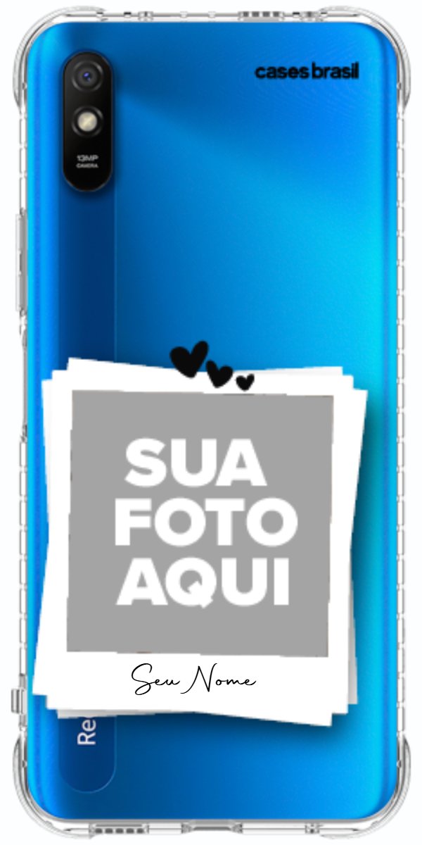 Capinha para Celular Polaroid Corações