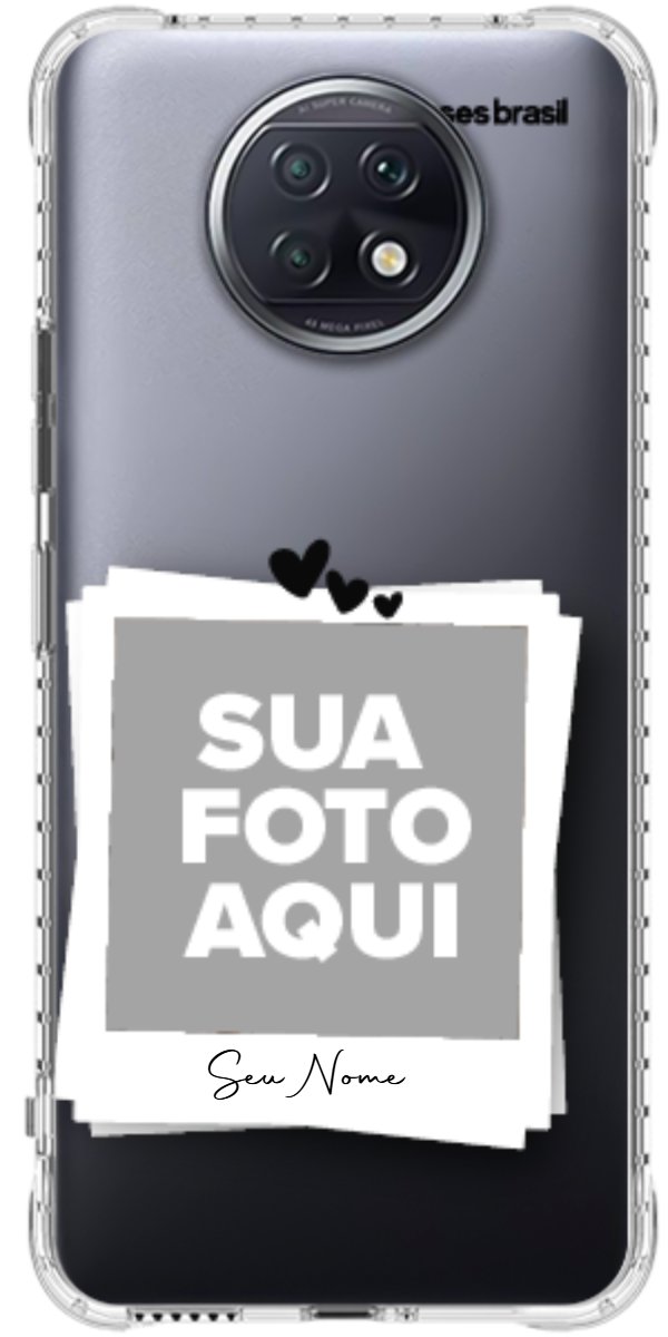Capinha para Celular Polaroid Corações
