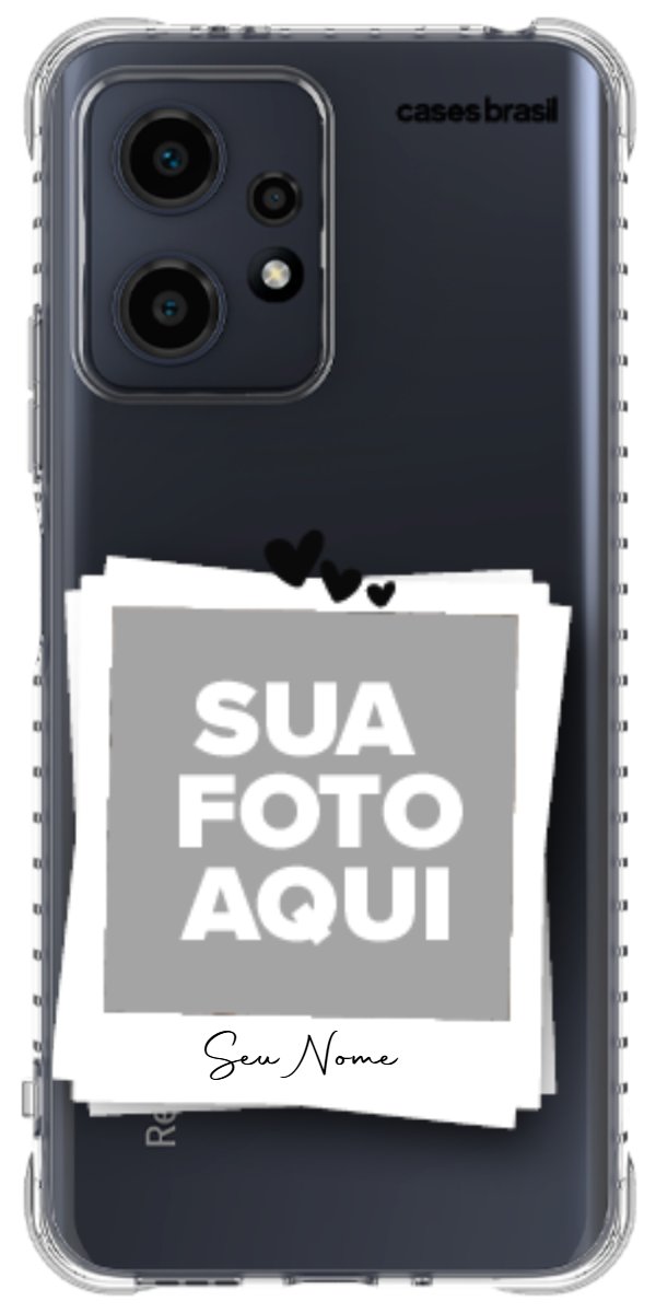 Capinha para Celular Polaroid Corações