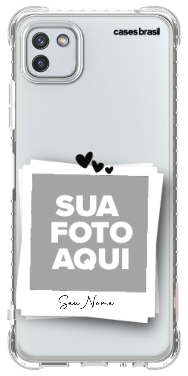 Capinha para Celular Polaroid Corações