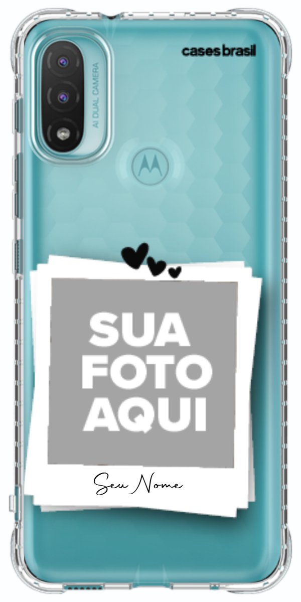 Capinha para Celular Polaroid Corações