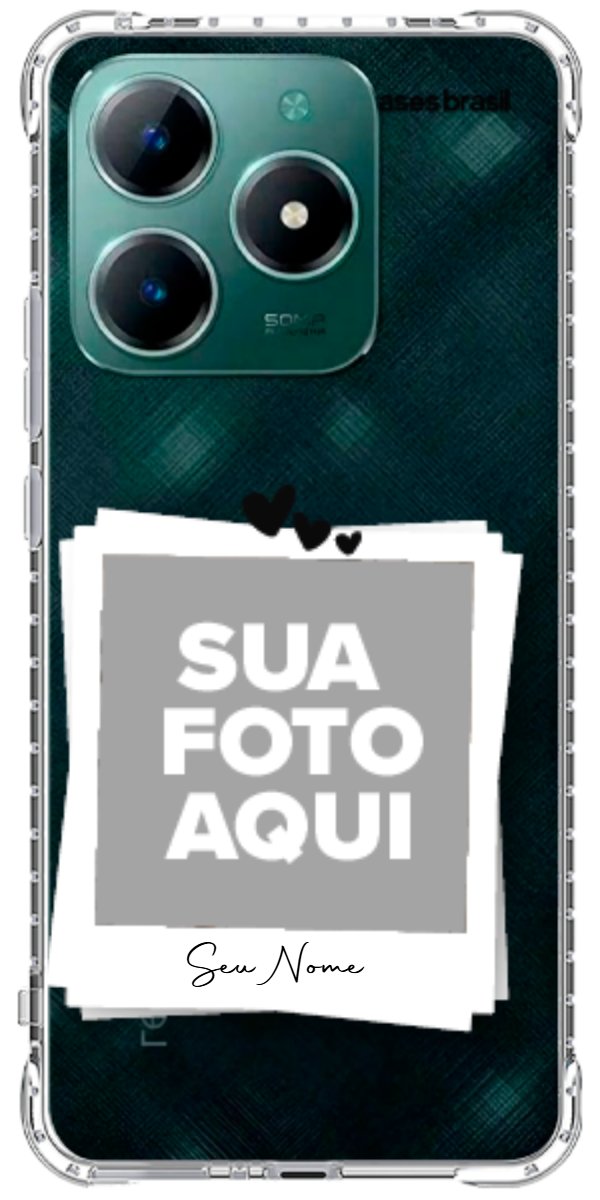 Capinha para Celular Polaroid Corações