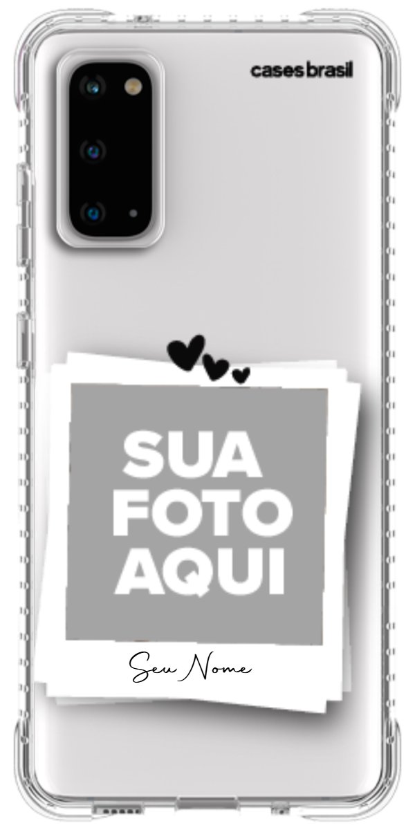 Capinha para Celular Polaroid Corações