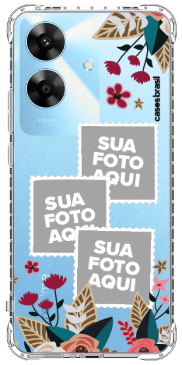 Capinha para Celular Recortes Floridos