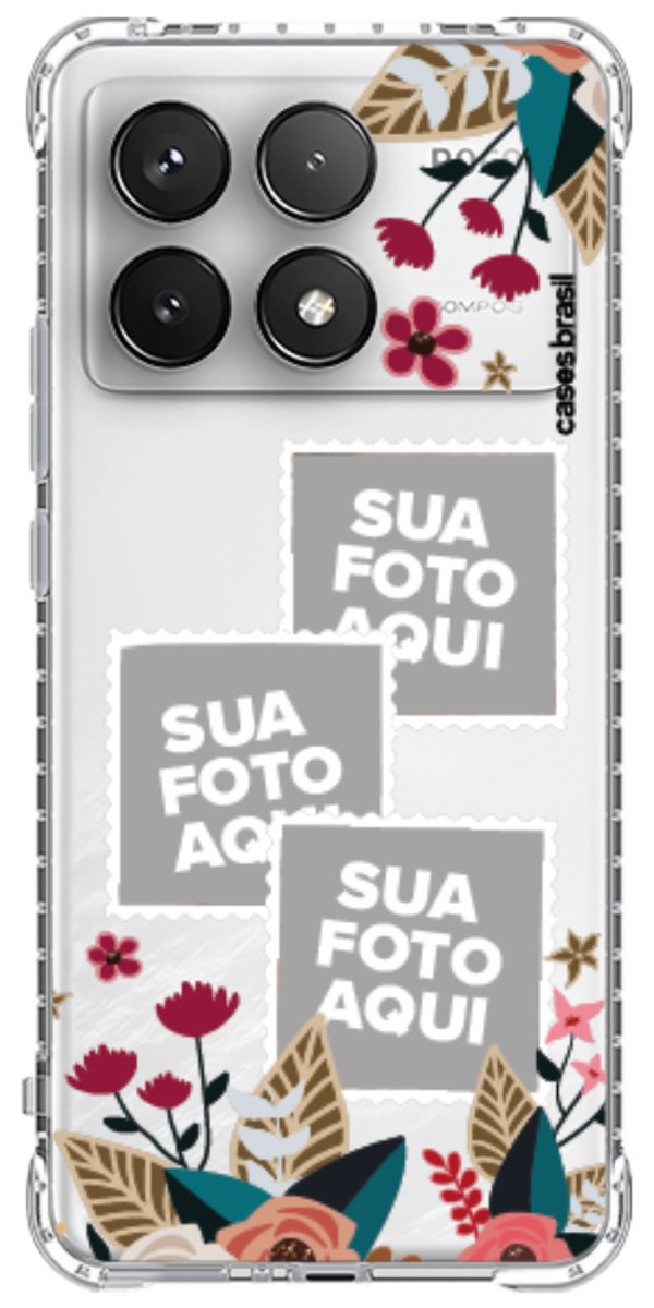 Capinha para Celular Recortes Floridos