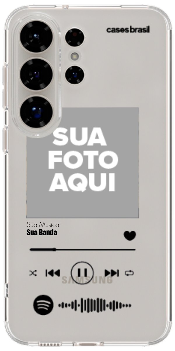 Capinha para Celular Polaroid com Sua Música