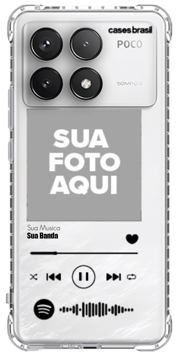 Capinha para Celular Polaroid com Sua Música