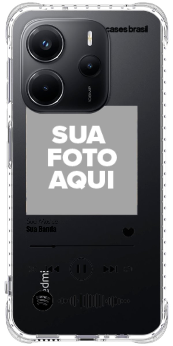Capinha para Celular Polaroid com Sua Música