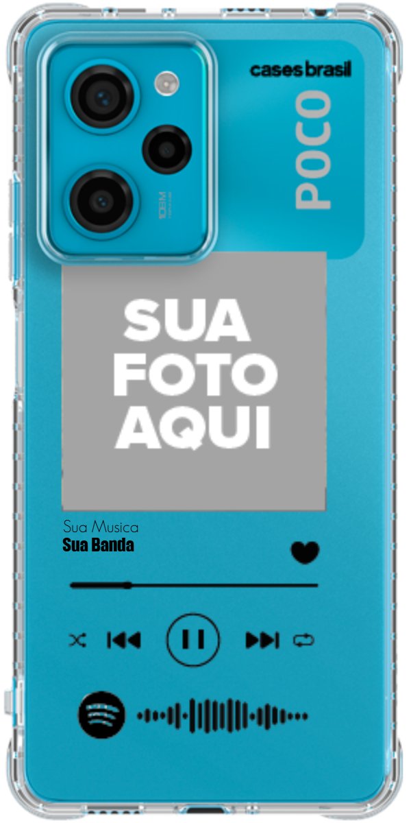 Capinha para Celular Polaroid com Sua Música