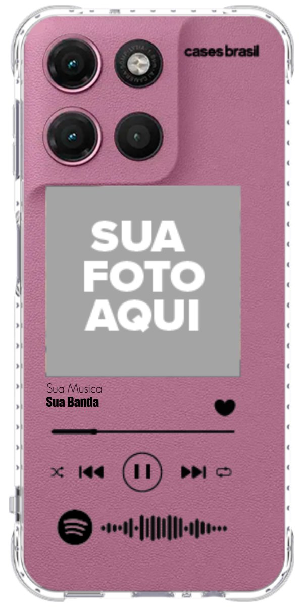 Capinha para Celular Polaroid com Sua Música