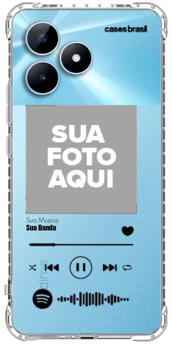 Capinha para Celular Polaroid com Sua Música