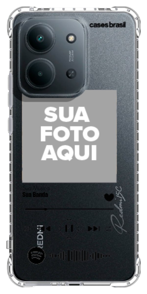 Capinha para Celular Polaroid com Sua Música
