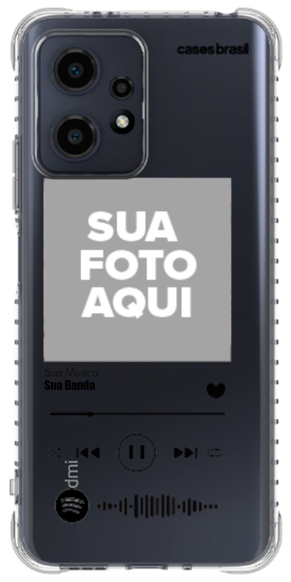 Capinha para Celular Polaroid com Sua Música