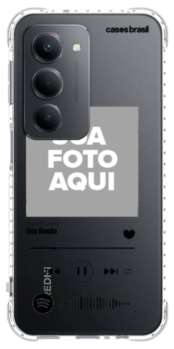 Capinha para Celular Polaroid com Sua Música