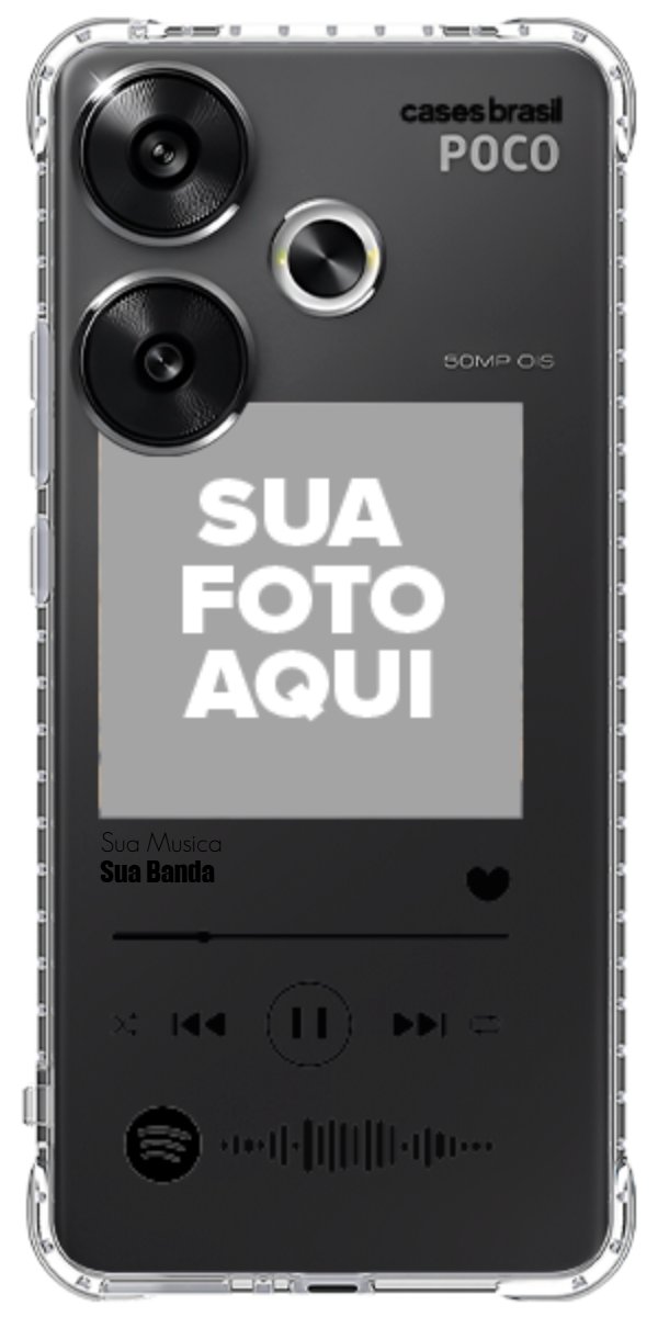 Capinha para Celular Polaroid com Sua Música