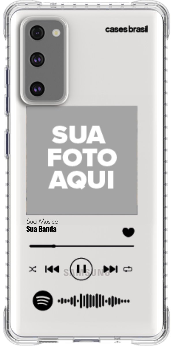 Capinha para Celular Polaroid com Sua Música