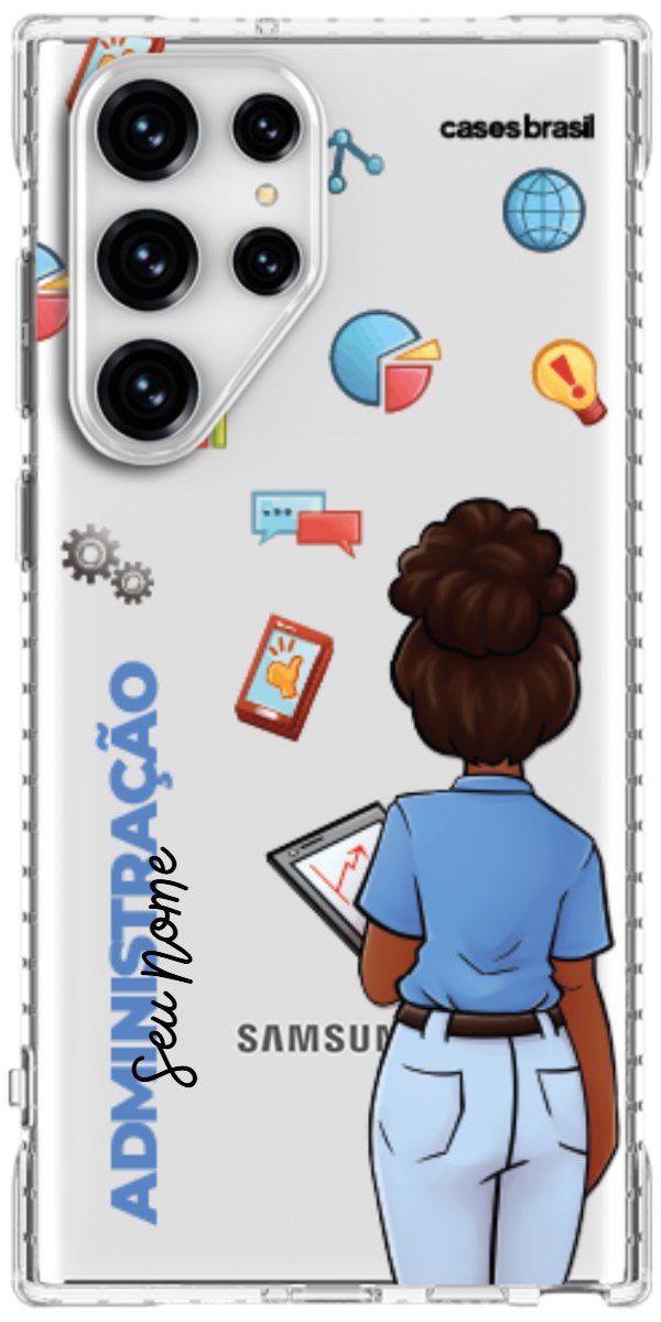 Capinha para Celular Administração - Boneca Profissão