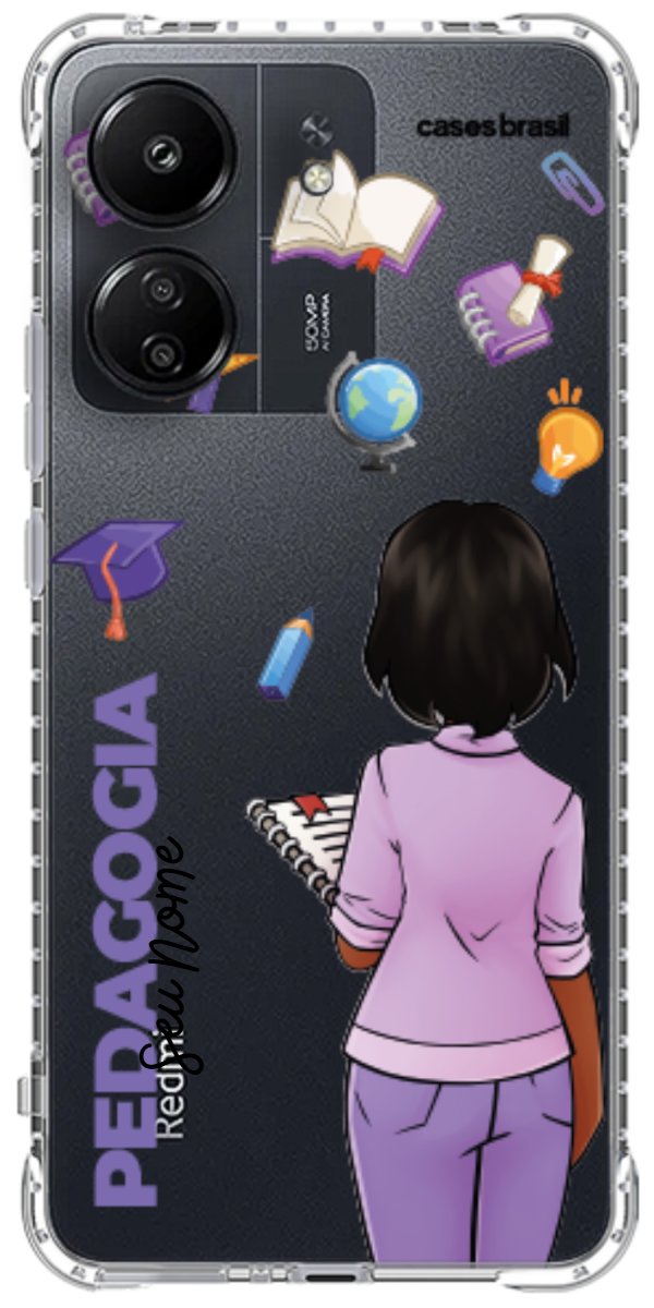Capinha para Celular Pedagogia - Boneca Profissão