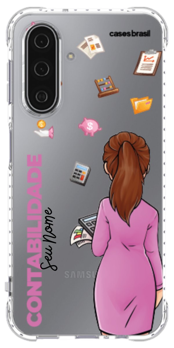 Capinha para Celular Contabilidade - Boneca Profissão