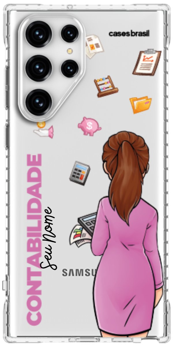Capinha para Celular Contabilidade - Boneca Profissão
