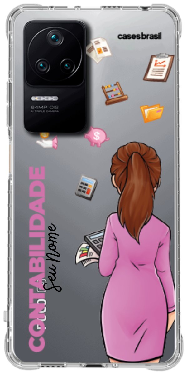 Capinha para Celular Contabilidade - Boneca Profissão