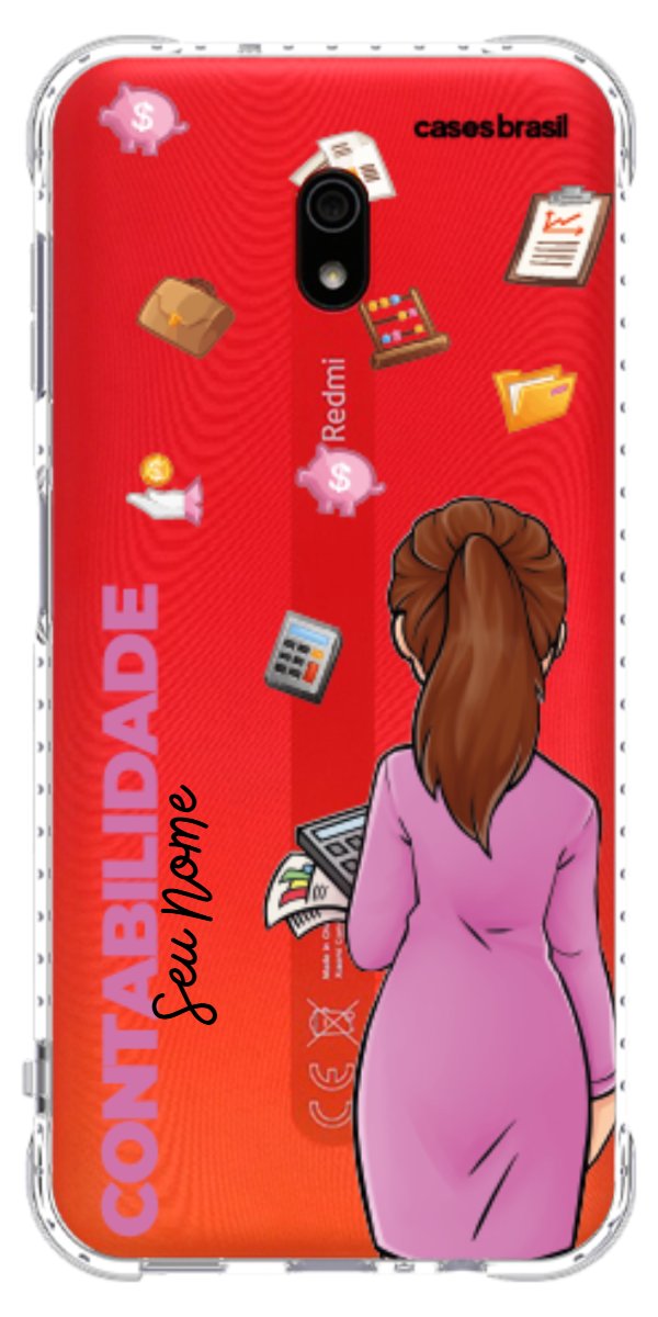 Capinha para Celular Contabilidade - Boneca Profissão