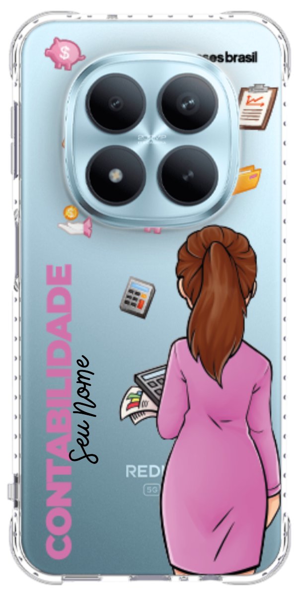 Capinha para Celular Contabilidade - Boneca Profissão
